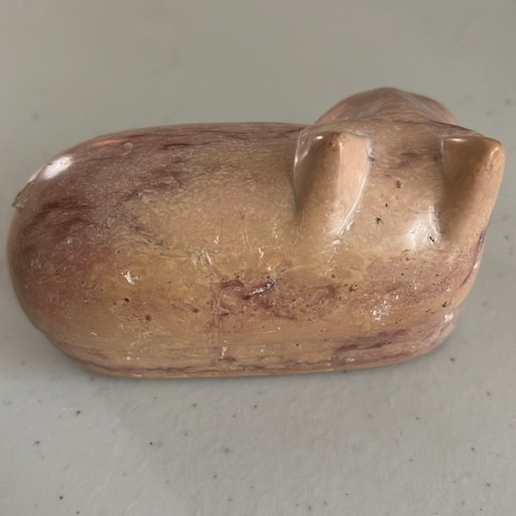 Hippopotamus African soapstone hand carved Beautiful piece made in Africa. - Picture 3 of 10